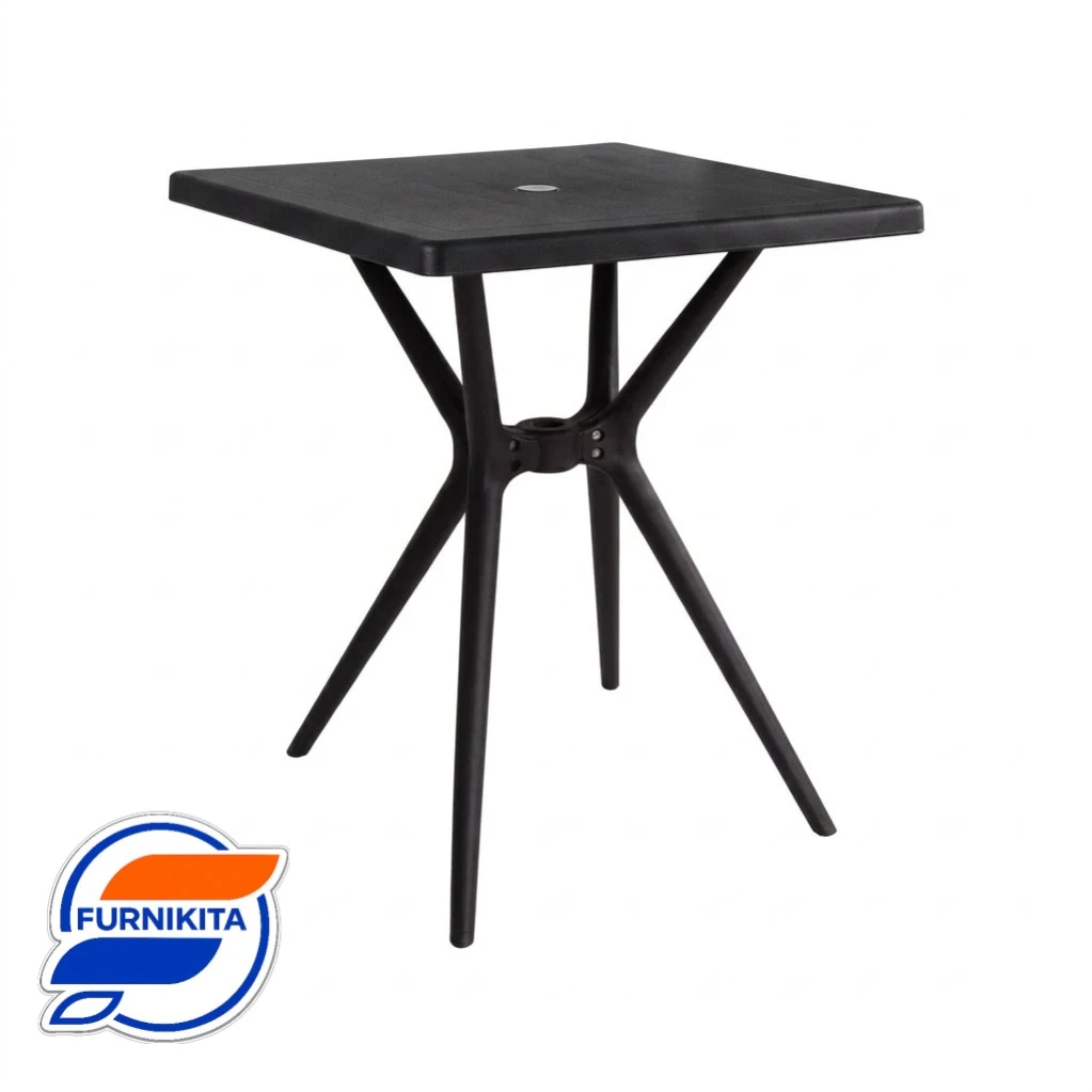 Meja Makan - ODT + Kaki Plastik Square