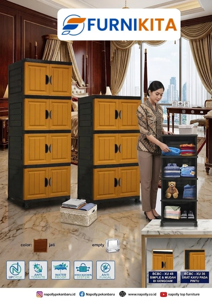 Lemari Cabinet Plastik -  BCBC - XU 48 / XU 36